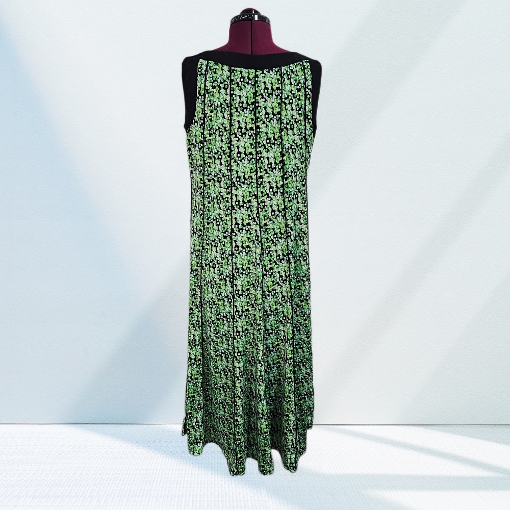 Perceptions Black and Lime Printed Patterned Maxi… - image 6